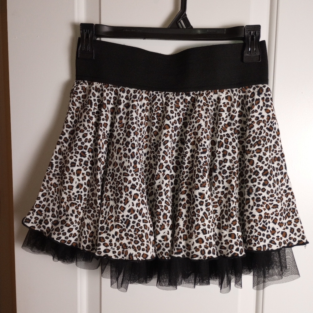 Joe Benbasset Leopard Mini Bubble Skirt